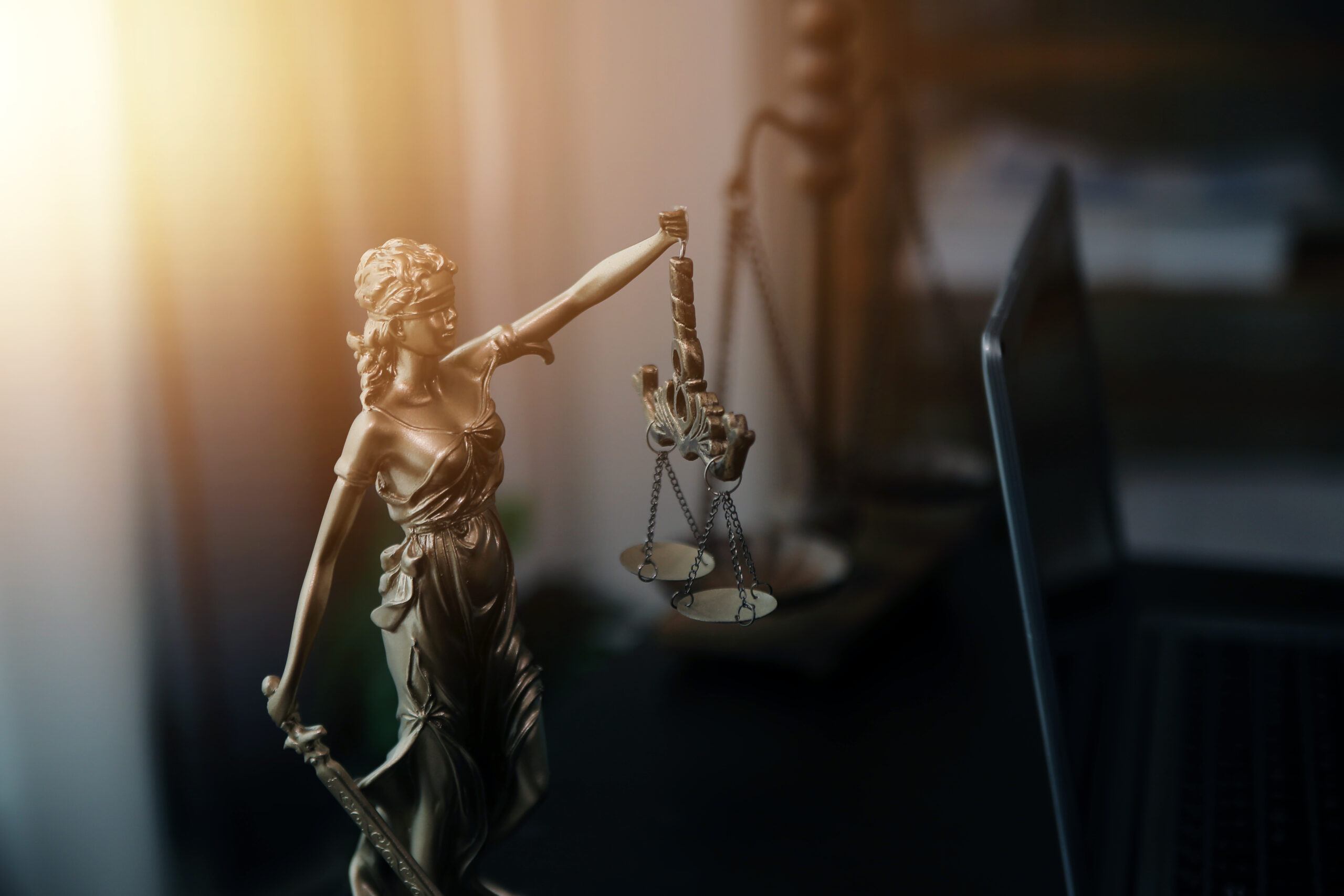 Law theme, gavel or mallet of the judge, lawyer enforcement offi